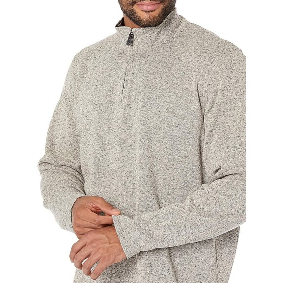 mens Long Sleeve Fleece Quarter-zip - Picture 3 of 11